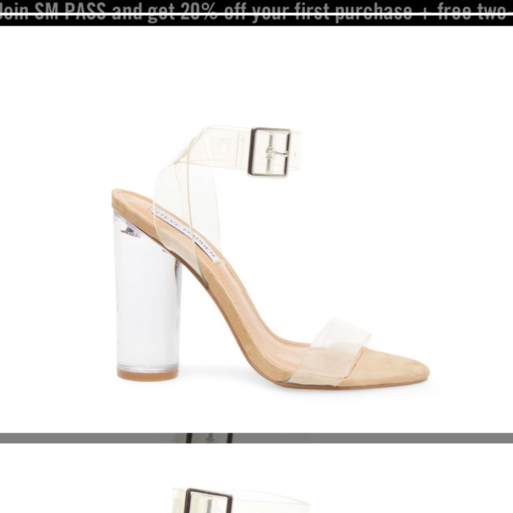 Steve Madden “clearer clear” shoe